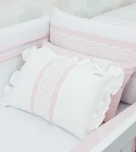 Kit de Berço Delicatto com 6 Peças Rosa