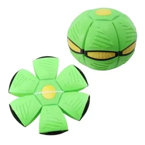 Brinquedo Esportivo Bola Mágica Voadora Maluca Grande Original com LED Que Vira Disco Voador Verde OEM Brinquedo Esportivo Bola Mágica Voadora Maluca com LED Que Vira Bumerangue Verde OEM