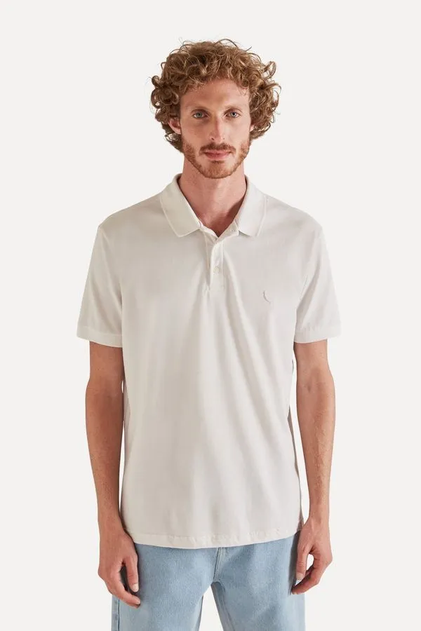 Polo Piquet Classica Off White - Gg