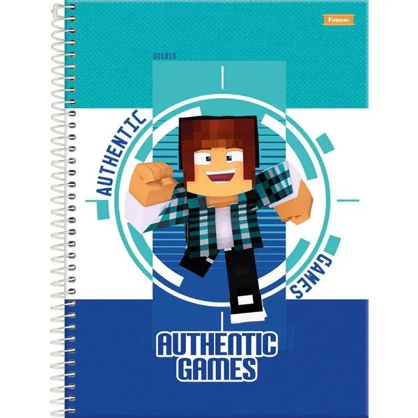 Caderno Universitario Authentic Games 1 Materia 80F Foroni