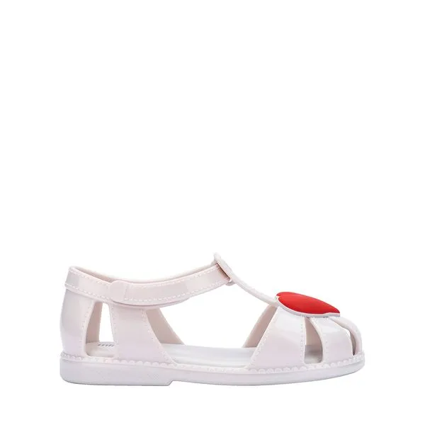 Mini Melissa Hip Heart Ballerina Baby Branco Metalizado 37783-23/24