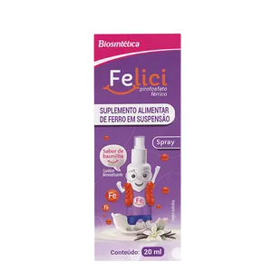 Complemento Alimentar Felici Ferro Baunilha 20ml Suspensão Oral Spray