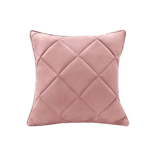 Almofada Decorativa Nina Matelassê 48X48 Veludo Rosa