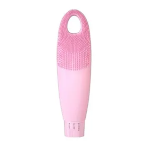 Escova Limpeza Facial Massageador Anti-acne Esfoliante Beleza Cor:Rosa