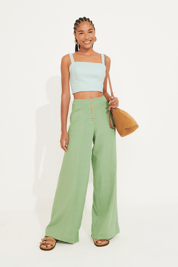 calça pantalona katia VERDE HERBARIUM GG