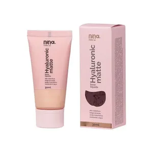 Base Líquida Nina Makeup Hyaluronic Matte Cor 01 BASE LIQ NINA MAKEUP HYALURONIC MATTE CO