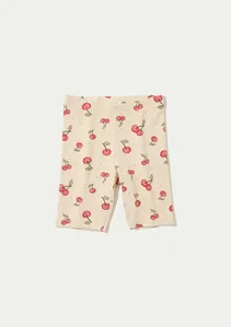 Bermuda Infantil Menina Ciclista Estampada - Off white 004