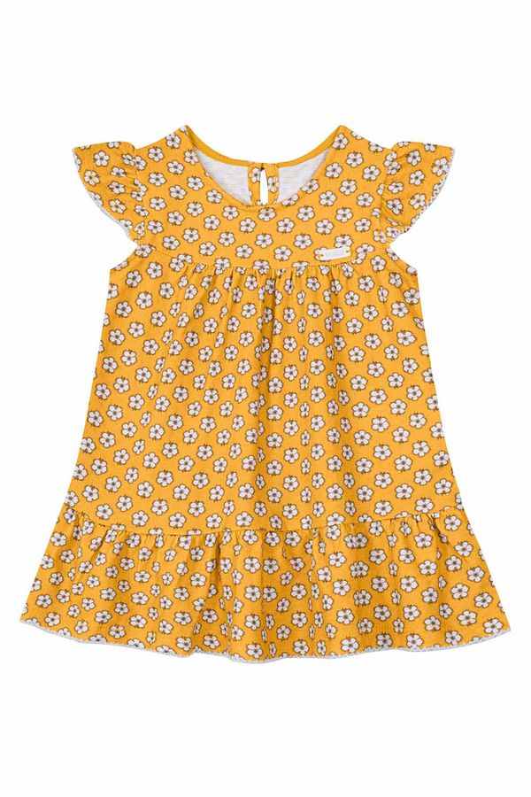 Vestido Infantil Menina Estampado Mundi Vestido bebê menina estampado Mundi - M