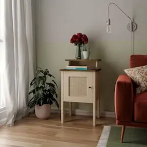 Mesa de Apoio Artely Charlotte com 1 Porta Blush