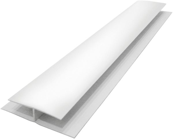 Emenda H PVC Real Branco Neve 6m