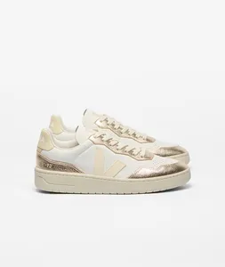 V-90 Leather White Calcaire Platine