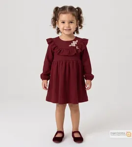 Vestido Delicado Vinho - 2