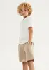 Camisa Infantil Menino Super Cotton E Linho - Creme 012