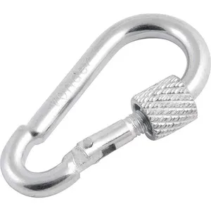 Mosquetão Galvanizado 5x50mm 100kg com Trava Roscada Uso Leve - VONDER