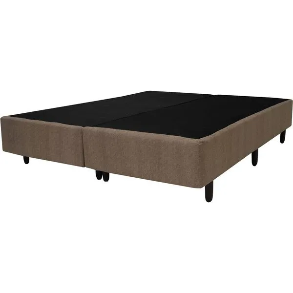 Base Cama Box Americana King Universal Cor Bege 193x203x26cm