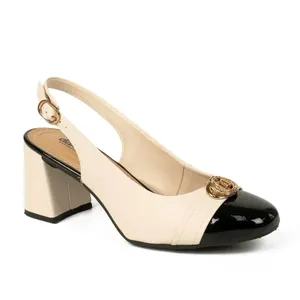 Sapato Slingback Dakota Feminino Bege e Preto 37