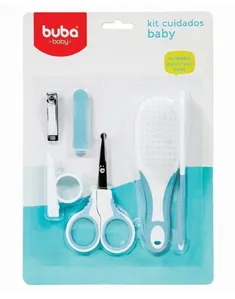 Kit Bebê Higiene Cuidados Azul Buba