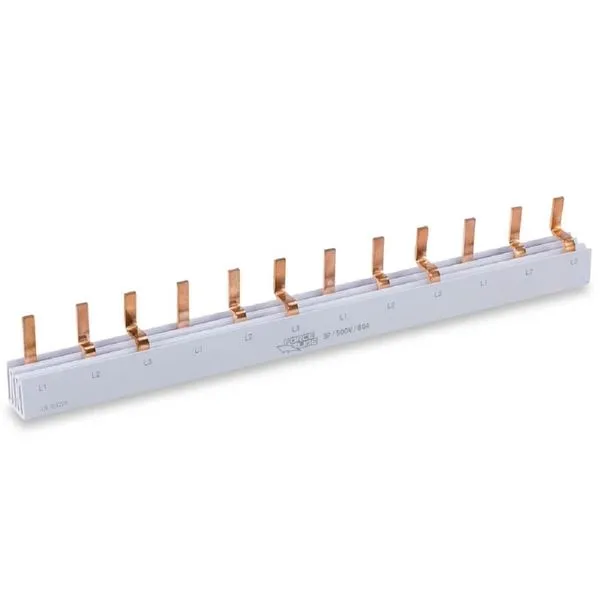Barramento Trifásico 12 Polos 80 Amperes 215mm - 600400009 - FORCELINE