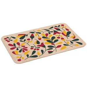 Capacho Alklin Home Flores e Folhas 40X60Cm
