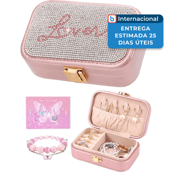Porta-Joias Evocmemo Taylor Swift Lover Rosé Gold A-MBI