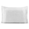 Porta Travesseiro Avulso 70cm x 50cm Com Debrum 1 Peça Laura Matelado Toque 400 Fios 100% Poliéster - Branco