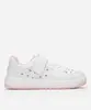 tênis infantil estrelas com glitter e velcro branco 32