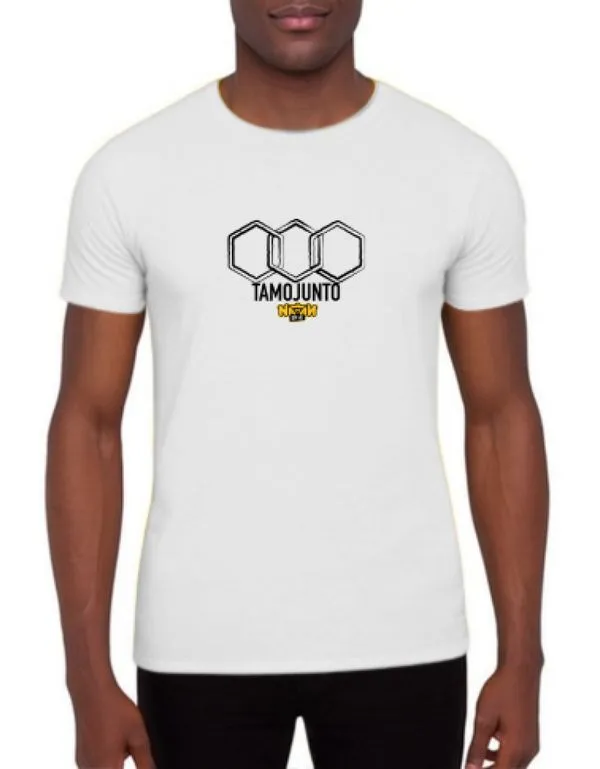Camiseta Dry Fit Branca Manga Curta Natan Por Aí TMJ G / Branco