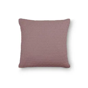 Capa De Almofada Decorativa Tricot Golden Com Zíper Rosa Místico