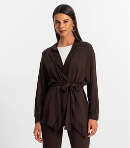 Cardigan Feminino Rovitex Marrom P