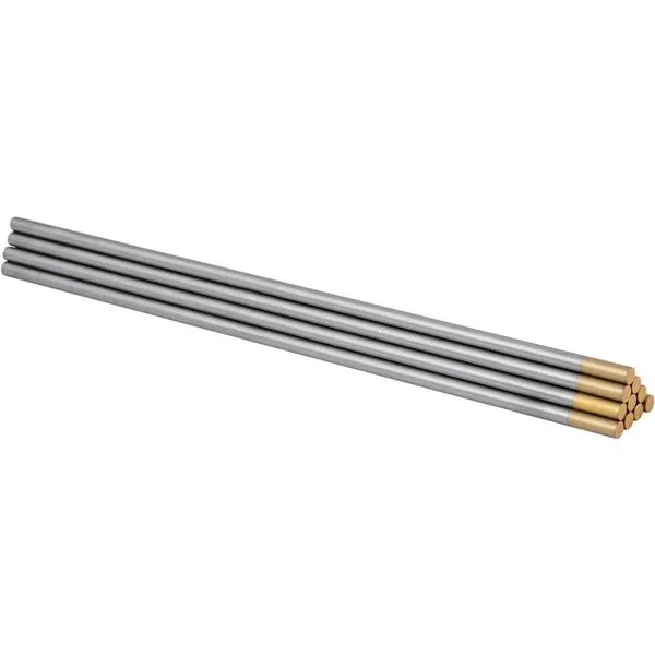 Eletrodo de tungstênio ponta dourada 3,2mm AWS A5.12 com 10 peças VONDER