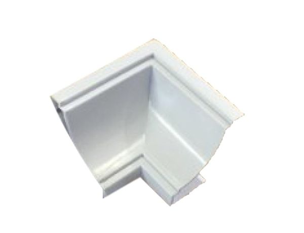 Canto Forro PVC Semita 90° Interno Branco Gelo Pacote com 4 Unidades