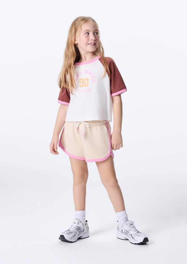 Shorts Infantil Menina Runner - Nude 014