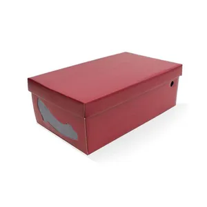 Caixa organizadora com visor para sapato feminino marsala Boxmania