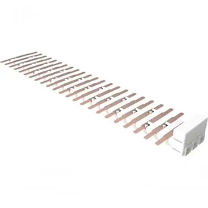 Barramento Flutuante Bifásico 46 Pólos DIN 100A Neutro e Terra em Cobre 099.200.006 Brum Barramento Flutuante Bifásico 46 Pólos DIN 100A Cobre 099.200.006 Brum