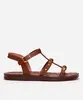 rasteirinha gladiadora com tachas marrom 34