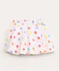 short saia infantil com laço poá off white 3