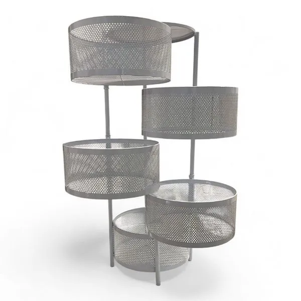 Organizador com Rodas 5 Níveis Latcor em Metal CLH-WR4920-5TJ
