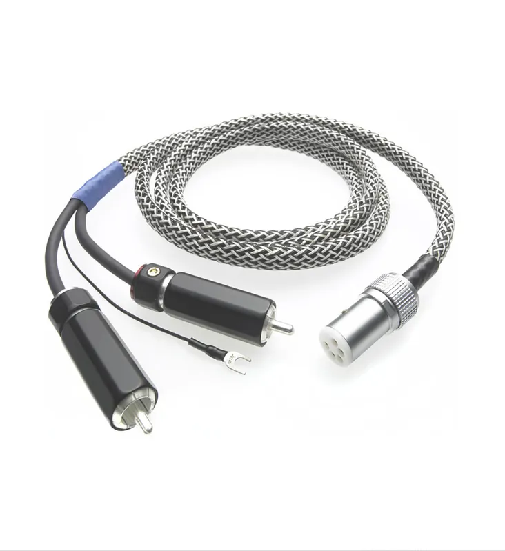 Cabo Para Toca Discos Pro-ject Connect it Phono DIN/RCA SILVER 1,23m