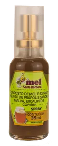 Spray Mel Própolis Santa Bárbara Malva Eucalípto Copaiba 35ml Apiarios Mackllani/Mel Sta Bar 35ml