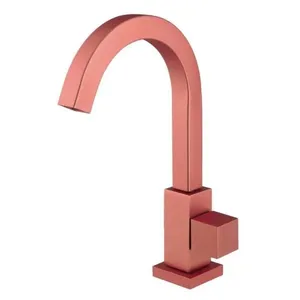 Torneira para Lavatório 4500 C-65 Talence com Alavanca de Mesa Latão Bica Alta Móvel Rose Imperatriz Metais Torneira para Lavatório 4500 C-65 Talence de Mesa Latão Bica Alta Móvel Rose Imperatriz Metais