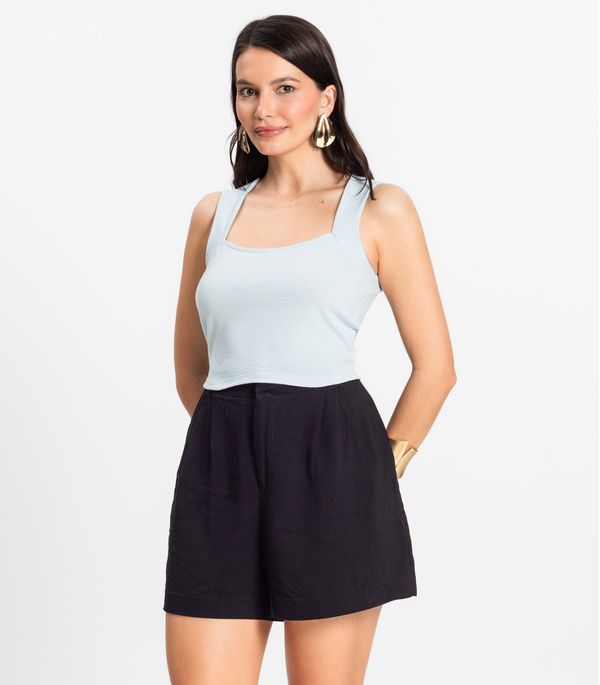 Cropped Feminino Select Azul M