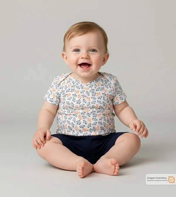 Conjunto Body/Shorts Barquinhos Marinho - GG