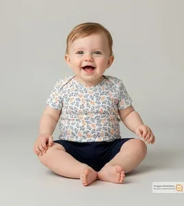 Conjunto Body/Shorts Barquinhos Marinho - GG