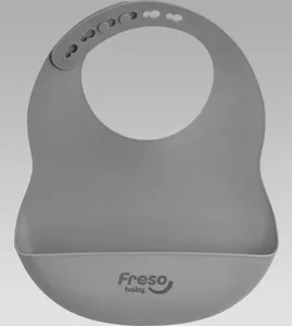 Babador em Silicone com Bolso Freso Baby Cinza - ALCH5019 Cinza - ALCH5019