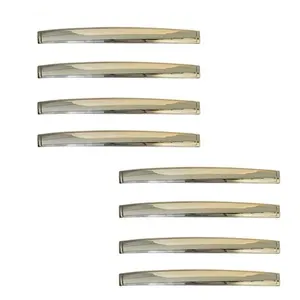 Kit 8 Puxador para Móvel Armário Balcão Multiuso Gabinete Plástico Cromado com Parafusos Moblis Móveis Kit 8 Puxador para Móvel Armário Balcão Plástico Cromado com Parafusos Moblis Móveis