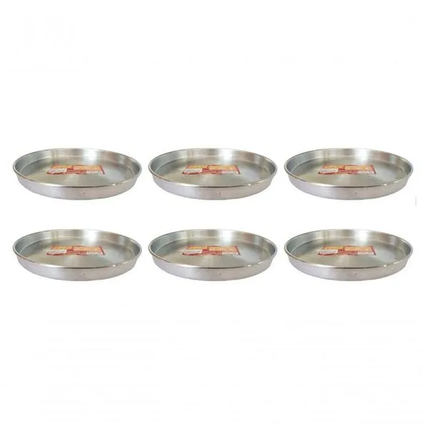 Kit 6 Formas De Pizza 26cm Alumínio Borda Reforçada Docesar