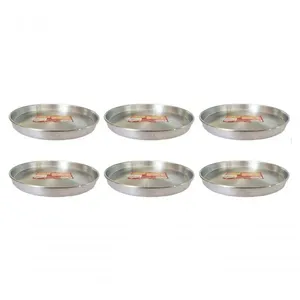 Kit 6 Formas De Pizza 26cm Alumínio Borda Reforçada Docesar
