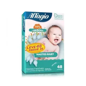 Hastes Flexíveis Baby Affágio Leve 48 Pague 36 Unidades