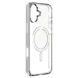 Capinha De Celular Iphone 16 Plus Clear Case Transparente Magsafe (MP)