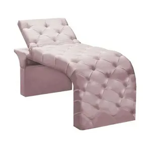 Maca Estofada Estética Cílios Regulável Spa Suede Maitê Cor:rosê